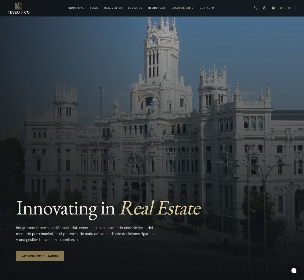 Web corporativa de Teseo & Co